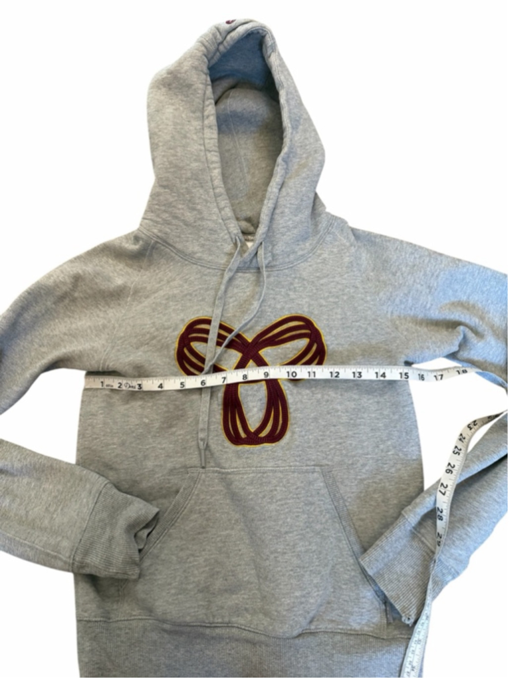 TNA Aritzia Grey Fleece Hoodie XXS Pullover Kangaroo Pocket Cozy Casual - Picture 9 of 12